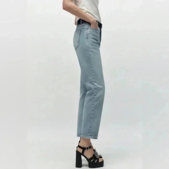 ZARA STRAPPY PLATFORM HEEL SANDALS SIZE 9US Black - Picture 3 of 13